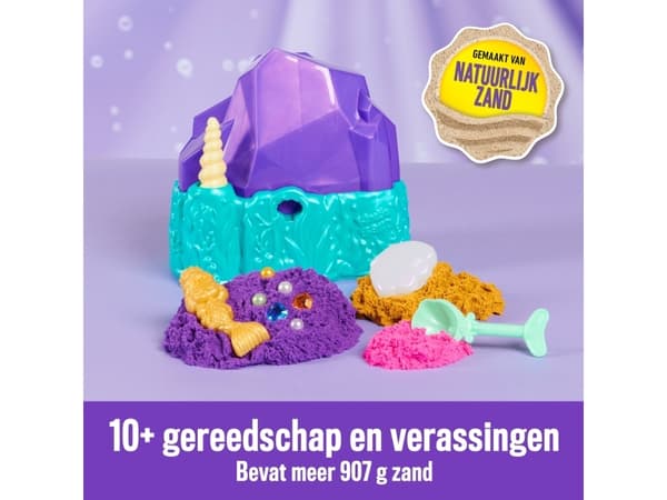 Kinetic Sand Mermaid Crystal Playset, Lasten taikahiekka, 3 vuosi/vuosia, Monivärinen