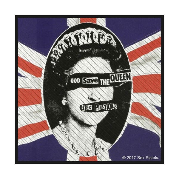 Sex Pistols God Save The Queen Standard Patch Blue/Red/Black One Size