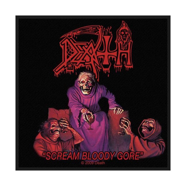 Death Scream Bloody Gore Standard Patch Black/Red One Size