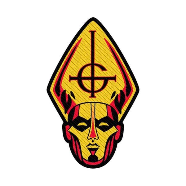 Ghost Papa Head Standard Patch Yellow/Red One Size