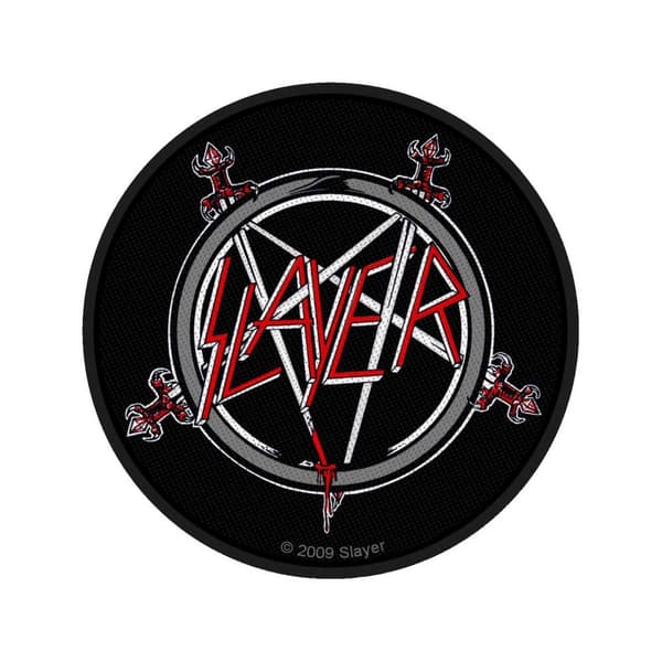 Slayer Pentagram Patch Black/Red/White One Size