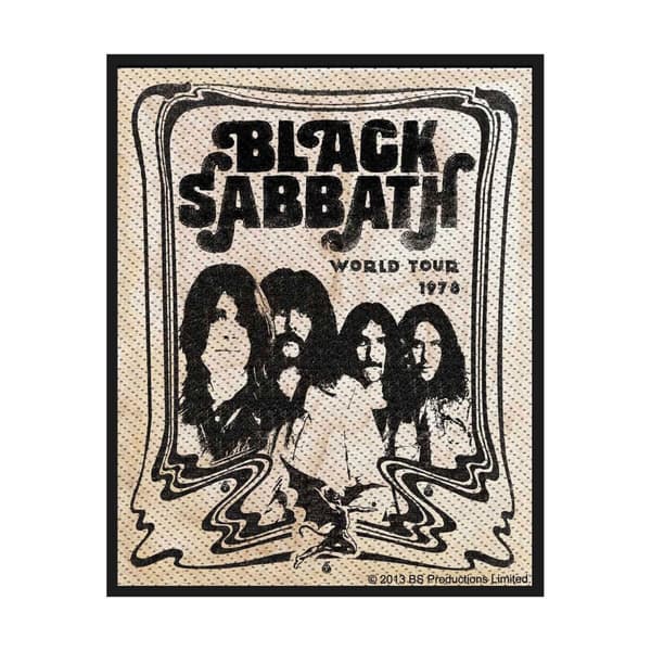 Black Sabbath Band Patch Black/Beige One Size