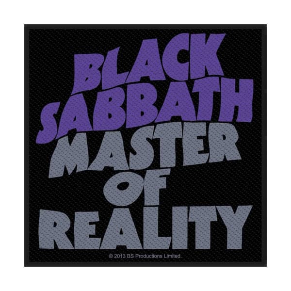 Black Sabbath Master Of Reality Standard Patch Black/Purple/Grey One Size