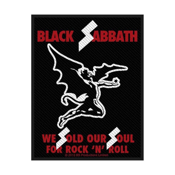 Black Sabbath Sold Our Souls Standard Patch Black/Red/White One Size