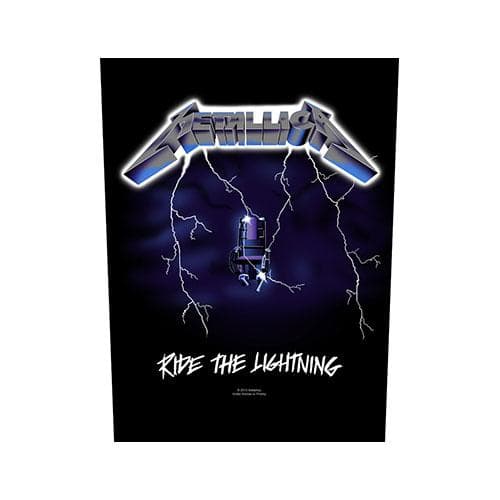 Metallica Ride The Lightning Patch Black/White/Blue One Size