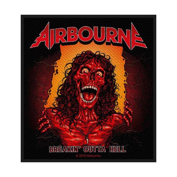 Airbourne Breakin´ Outta Hell Standard Patch Red/Black One Size