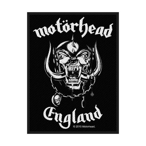 Motorhead England Patch Black One Size