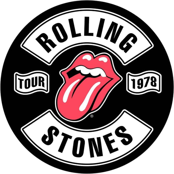 The Rolling Stones Tour 1978 Patch White/Black/Red One Size