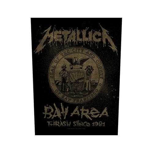 Metallica Bay Area Thrash Strip Patch Black/Gold One Size