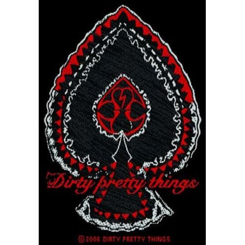 Dirty Pretty Things Spade Patch Black/Red/White One Size