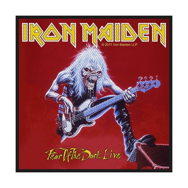 Iron Maiden Fear Of The Dark Live Patch Red One Size