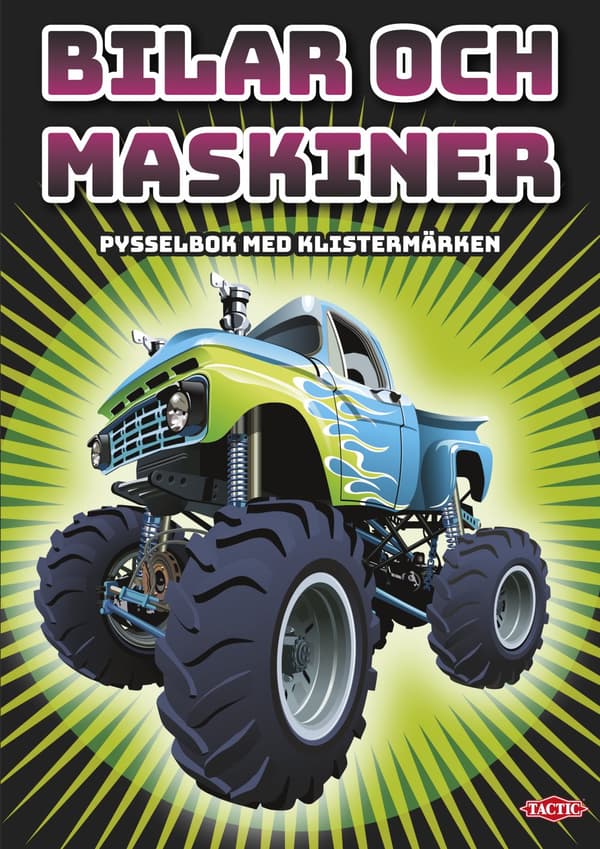 Pysselbok med Klistermärken Bilar och Maskiner Tactic