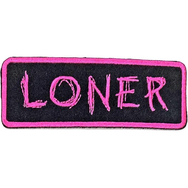 Yungblud Loner Iron On Patch Pink/Black One Size
