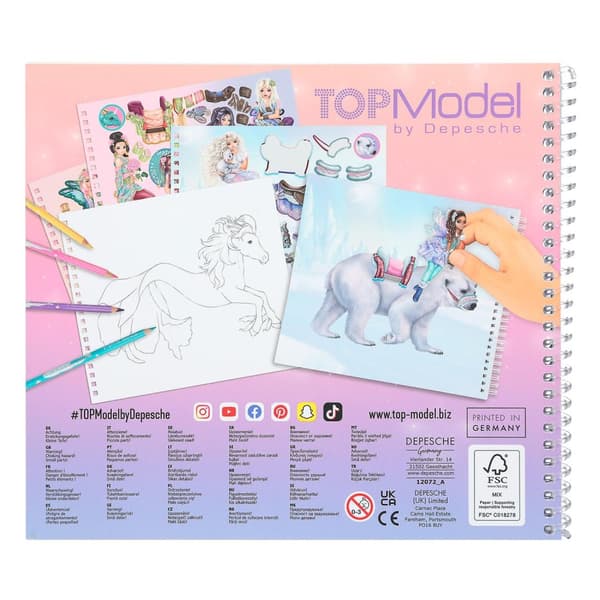 TOPModel Fantasy Friend Målarbok med stickers