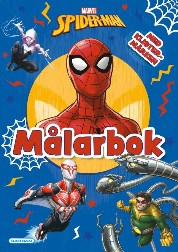 Målarbok Spider-Man med klistermärken, Kärnan