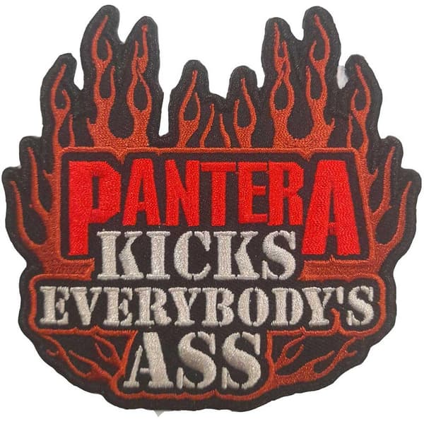 Pantera Kicks Everybody´s Ass Iron On Patch Black/Red One Size