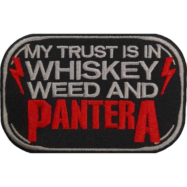 Pantera Whiskey Patch Black/Red One Size