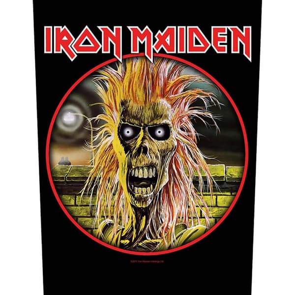 Iron Maiden Logo Patch Black/Yellow/Red One Size
