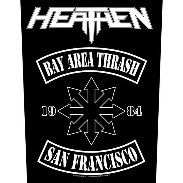 Heathen Bay Area Thrash Patch Black/White One Size