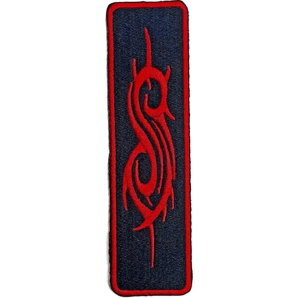 Slipknot Tribal Sigil Iron On Patch Black/Red One Size