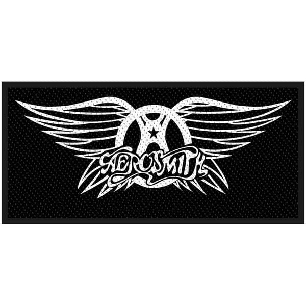 Aerosmith Logo Patch Black/White One Size