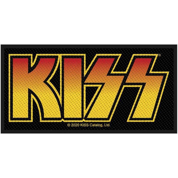 Kiss Logo Standard Patch Black/Yellow One Size