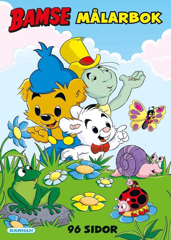 Bamse Målarbok 96 sidor