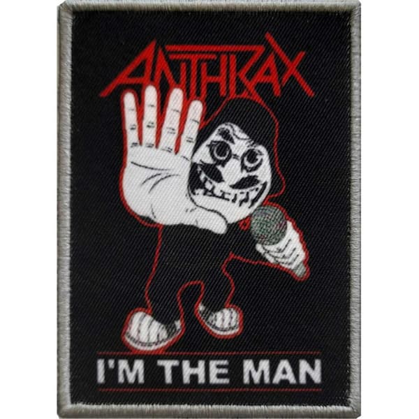 Anthrax I´m The Man Patch Black/Red/White One Size