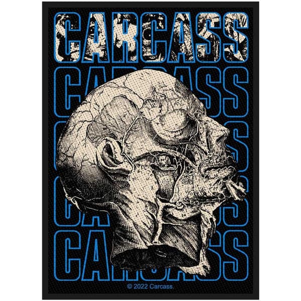 Carcass Necro Head Patch White/Blue/Black One Size