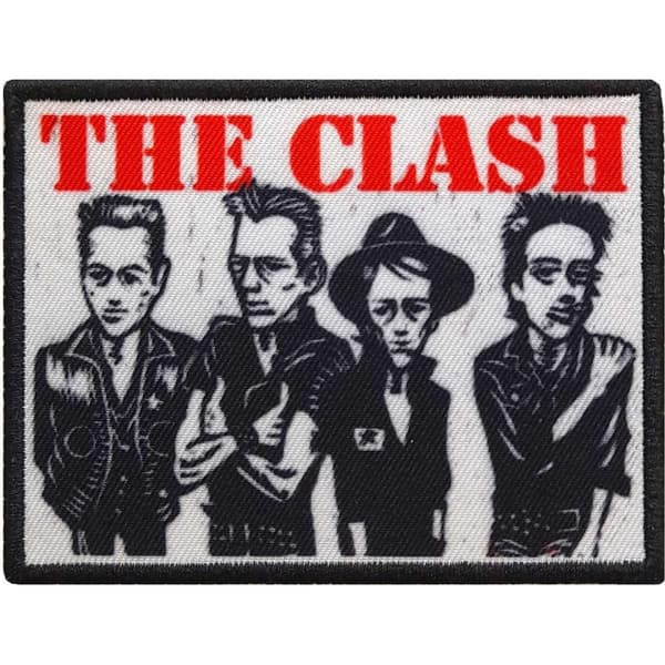 The Clash Strygejern på patch med tegn Black/Red/White One Size