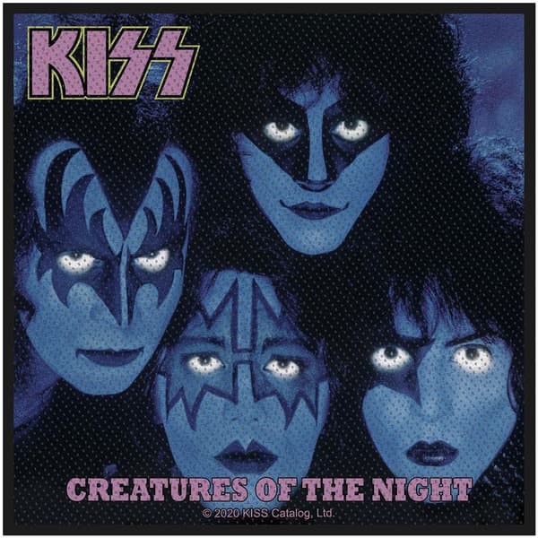 Kiss Creatures Of The Night Standard Patch Black/Blue One Size
