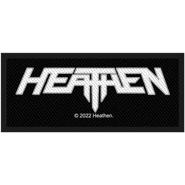 Heathen Woven Logo Patch White/Black One Size