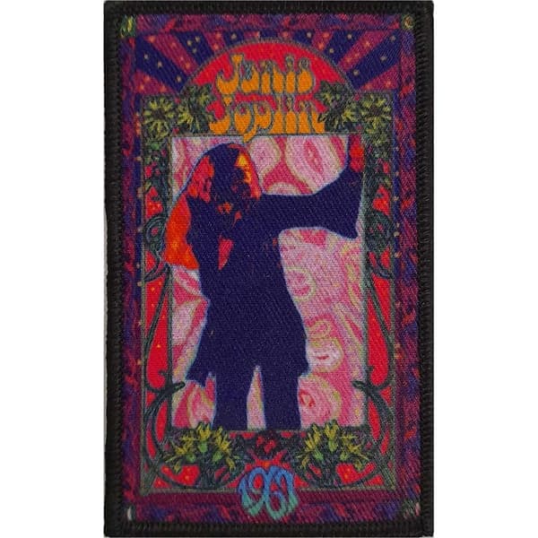 Janis Joplin Floral Flame Patch Multicoloured One Size