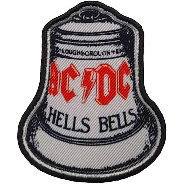 AC/DC Hells Bells Standard Patch White/Black/Red One Size