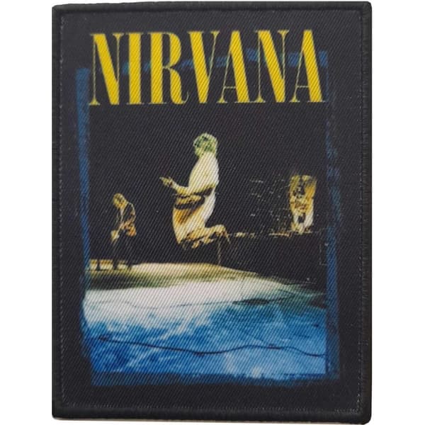 Nirvana Stage Jump Iron On Patch Blue/Yellow One Size