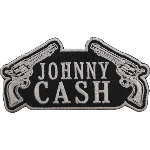 Johnny Cash Gun Patch Black/Grey One Size