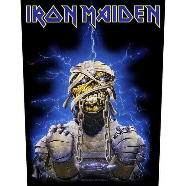Iron Maiden Powerslave Eddie Patch Black/Blue One Size