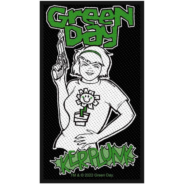Green Day Kerplunk Standard Patch Black/White/Green One Size