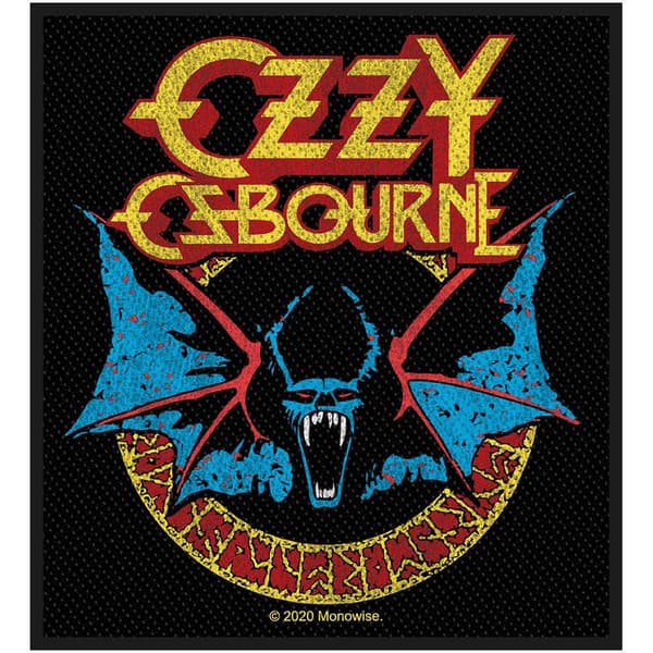 Ozzy Osbourne Fladdermusplåster Black/Blue/Yellow One Size