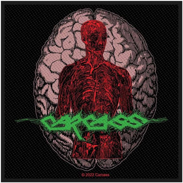 Carcass Cabeza Standard Patch Black/Red/Green One Size
