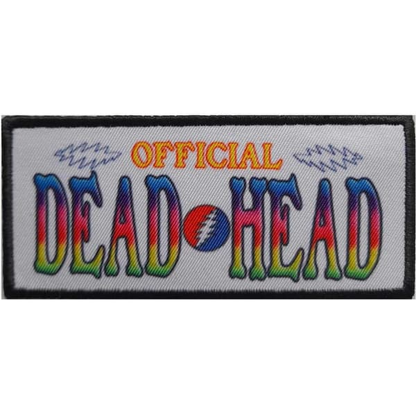 Grateful Dead Officielle Dead Head Patch Grey One Size
