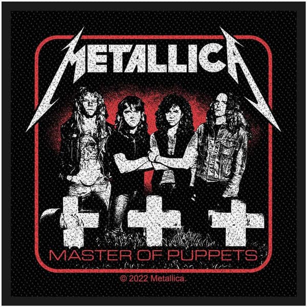 Metallica Master Of Puppets Patch Red/Black/White One Size