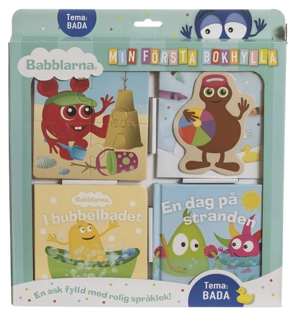 Babblarna Min första bokhylla Bada