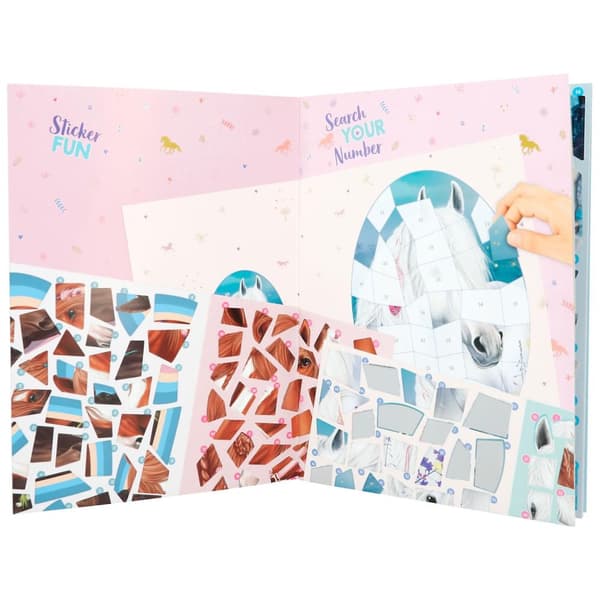 Miss Melody Klistra efter Nummer Stickersbok Pyssel