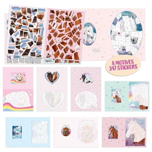 Miss Melody Klistra efter Nummer Stickersbok Pyssel