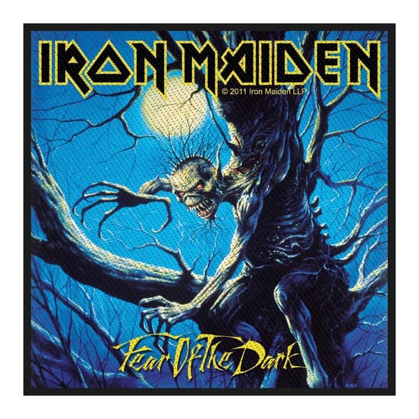 Iron Maiden Frygt for det mørke patch Blue/Black One Size