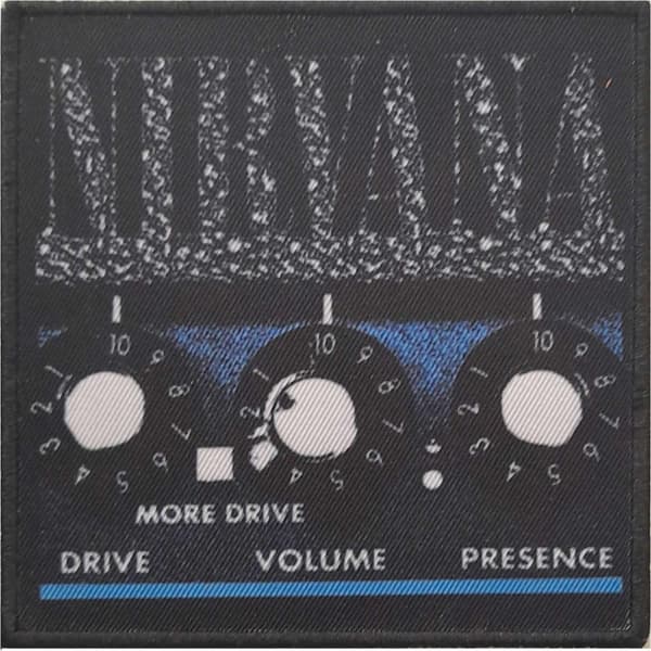 Nirvana Amp Standard Iron On Patch Black/Blue/White One Size