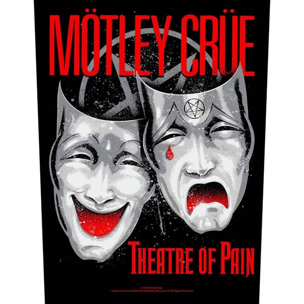 Motley Crue Theatre Of Pain Patch Black/Red/White One Size