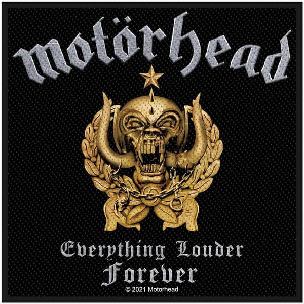 Motorhead Everything Louder Forever Patch Black/Gold/Grey One Size