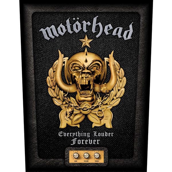 Motorhead Alting Louder Forever Patch Black/Gold One Size